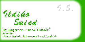 ildiko smied business card